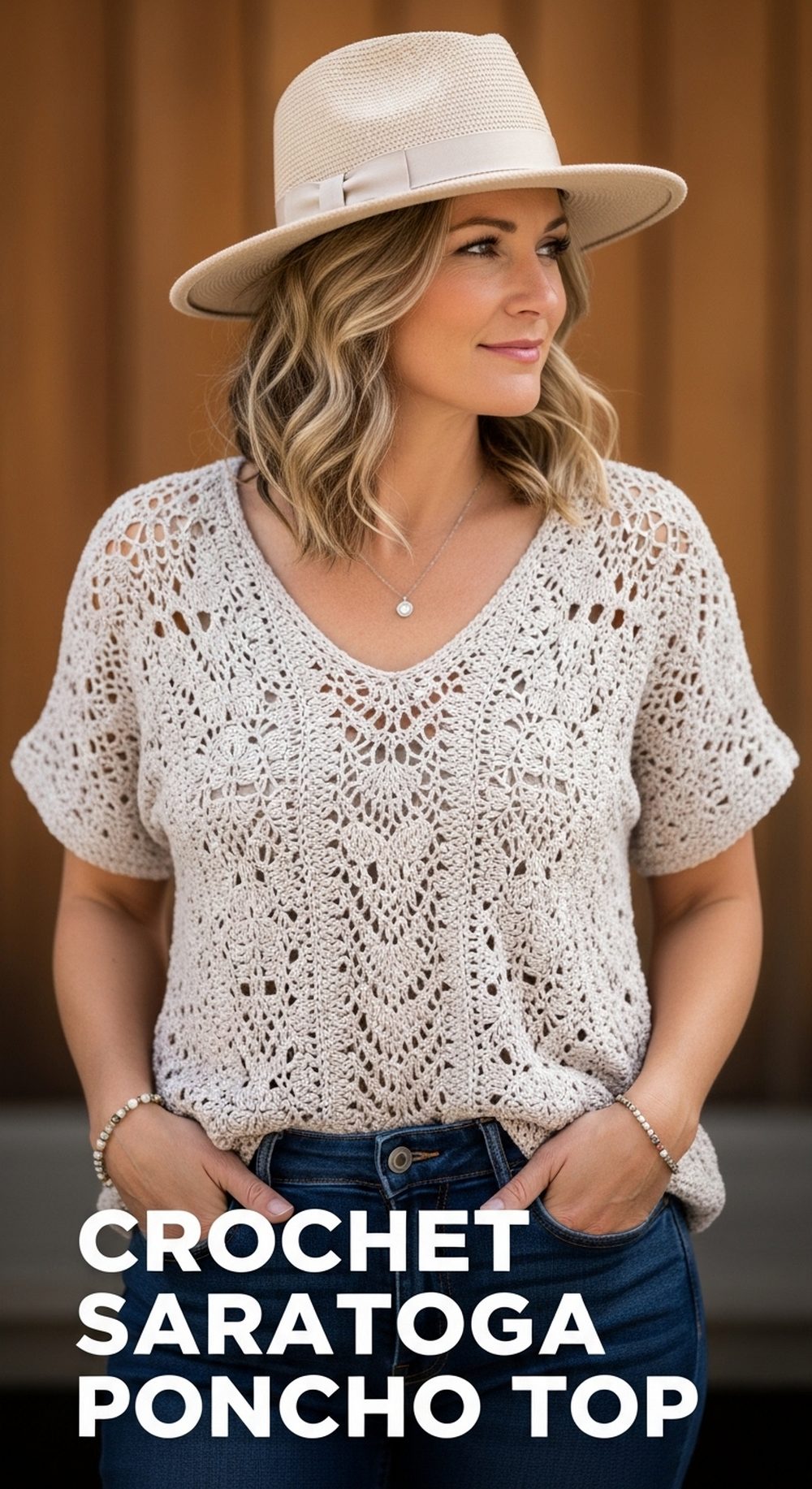 Crochet Saratoga Poncho Top