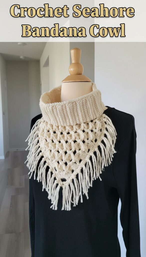 Crochet Seashore Bandana Cowl