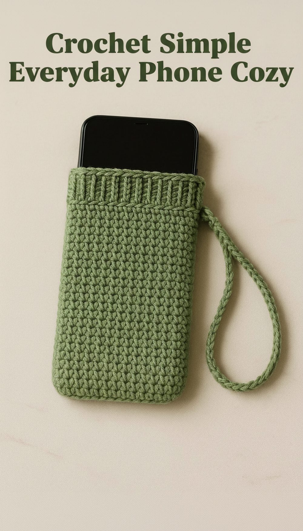 Crochet Simple Everyday Phone Cozy