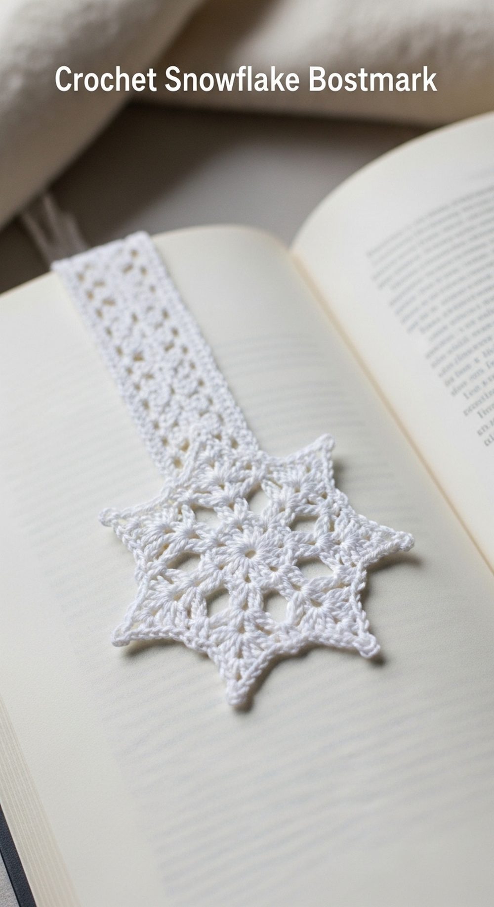 Crochet Snowflake Bookmark
