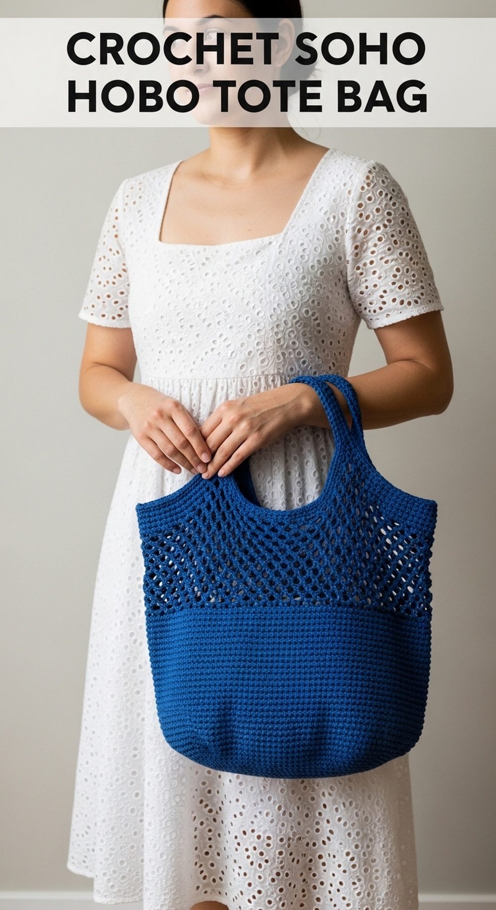 Crochet Soho Hobo Tote Bag