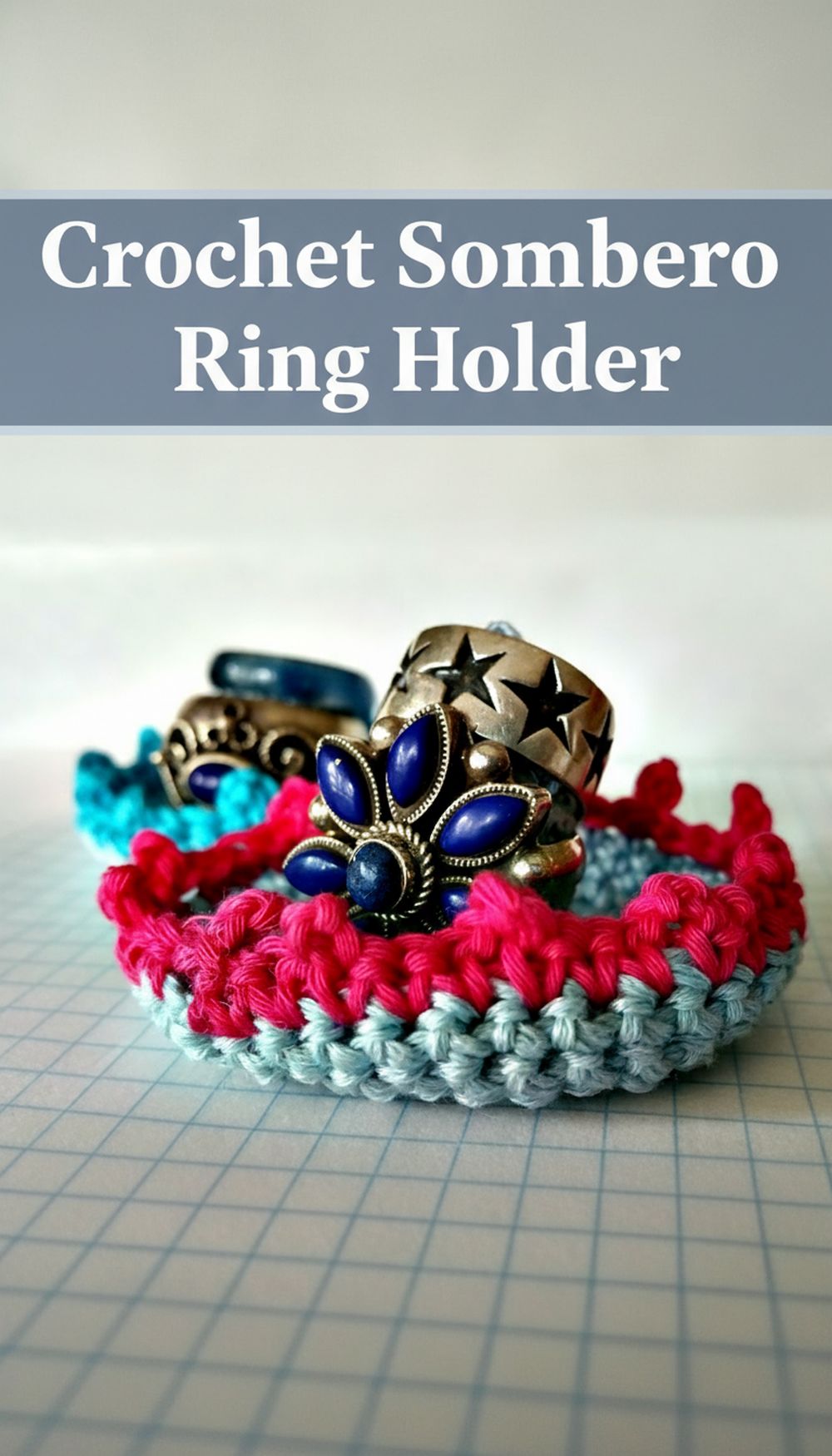 Crochet Sombrero Ring Holder