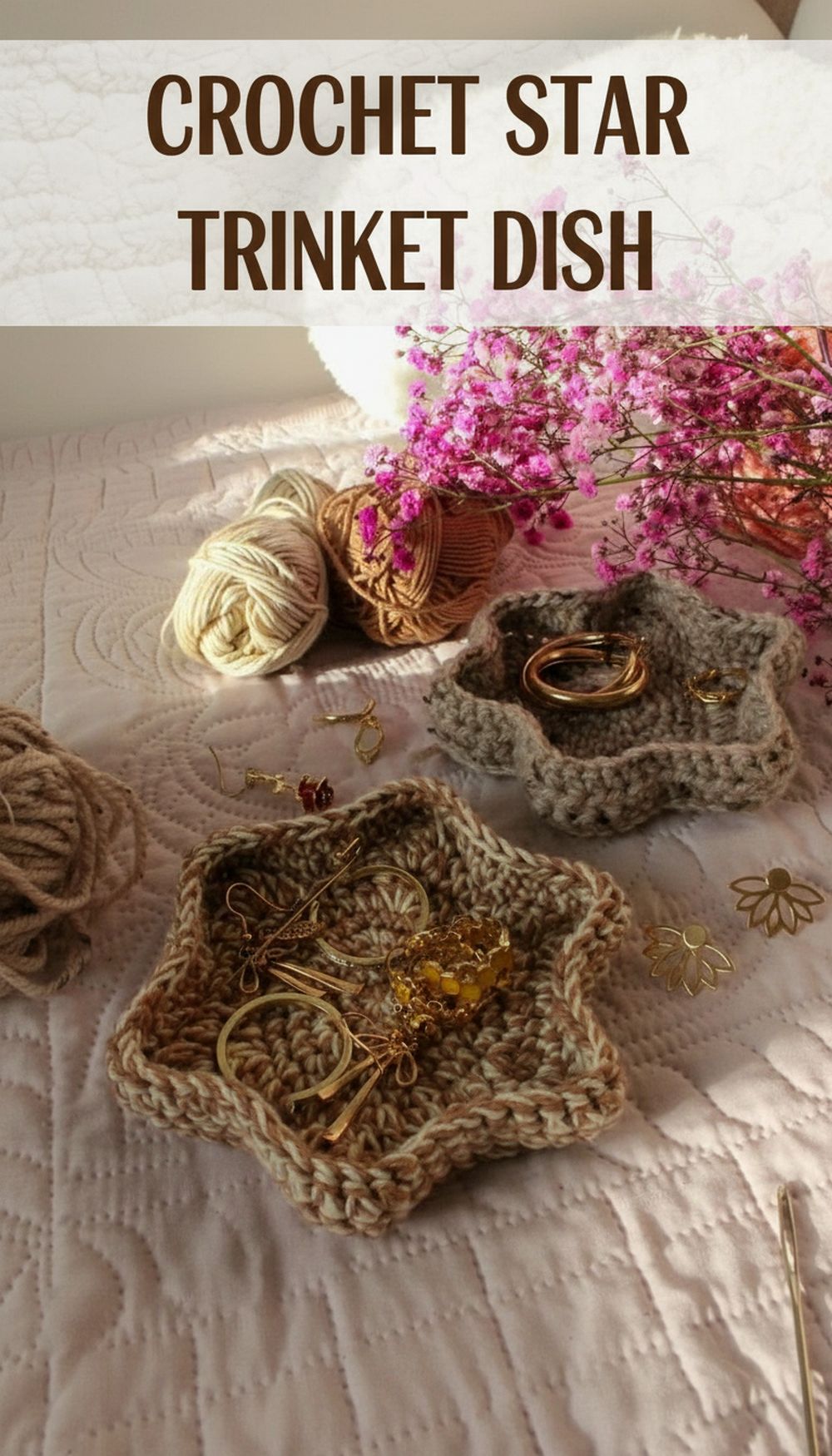 Crochet Star Trinket Dish