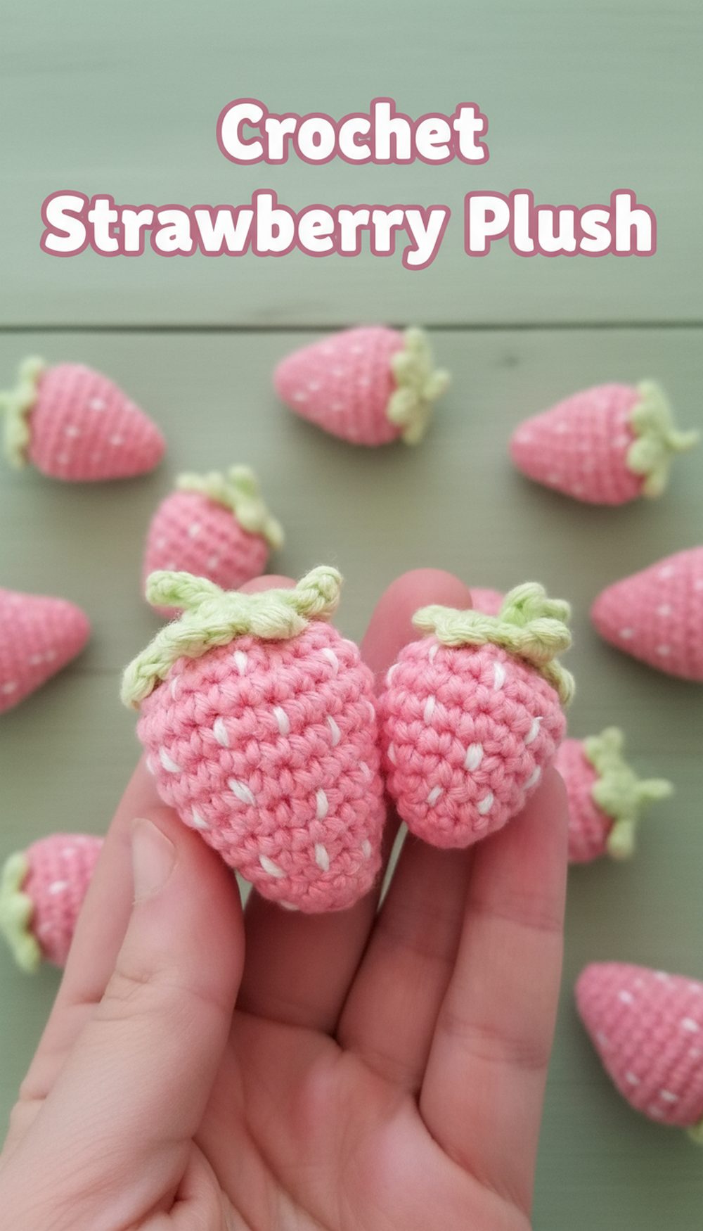 Crochet Strawberry Plush