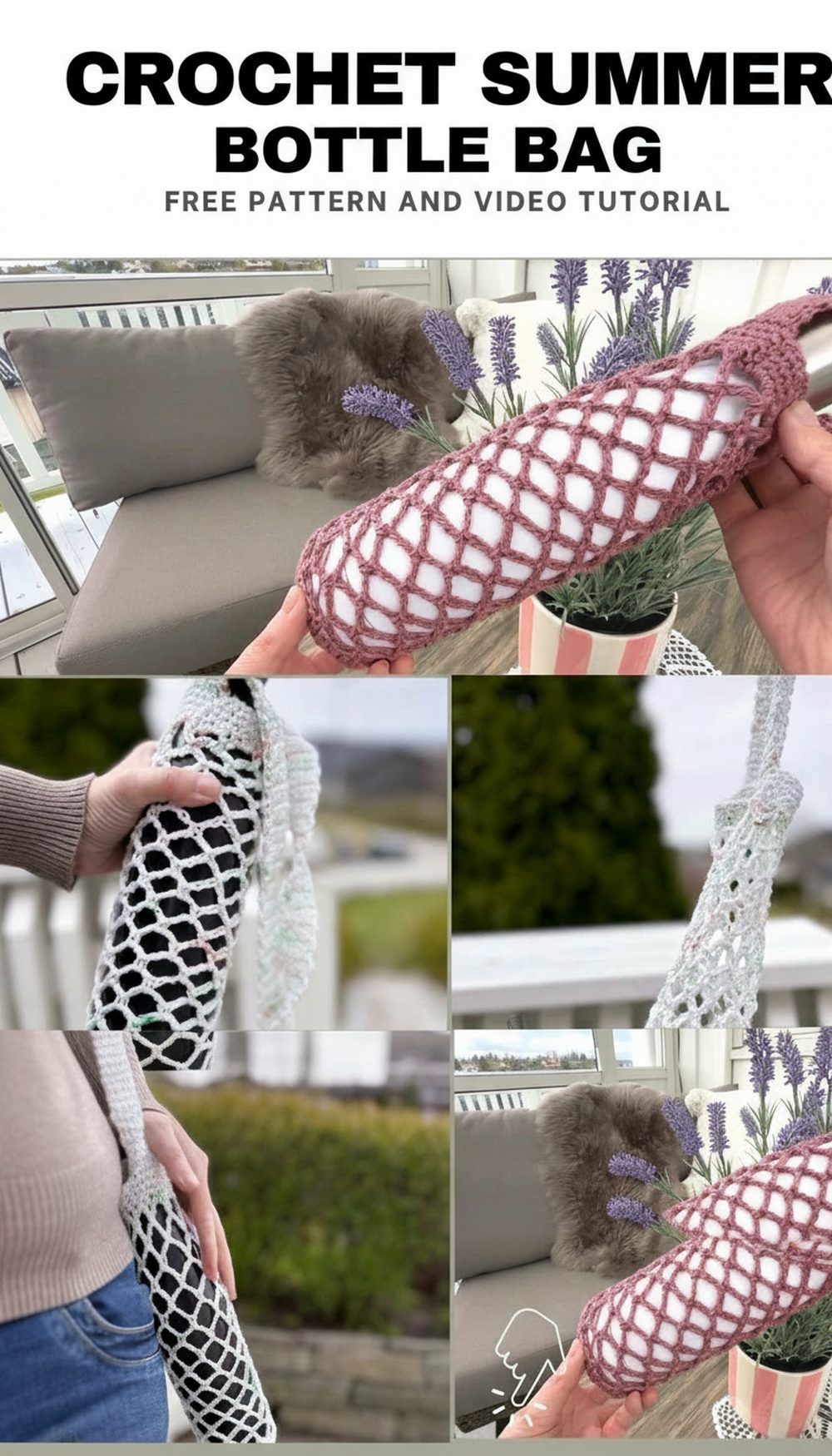 Crochet Summer Bottle Bag