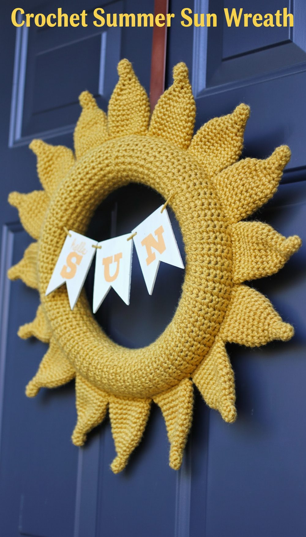 Crochet Summer Sun Wreath
