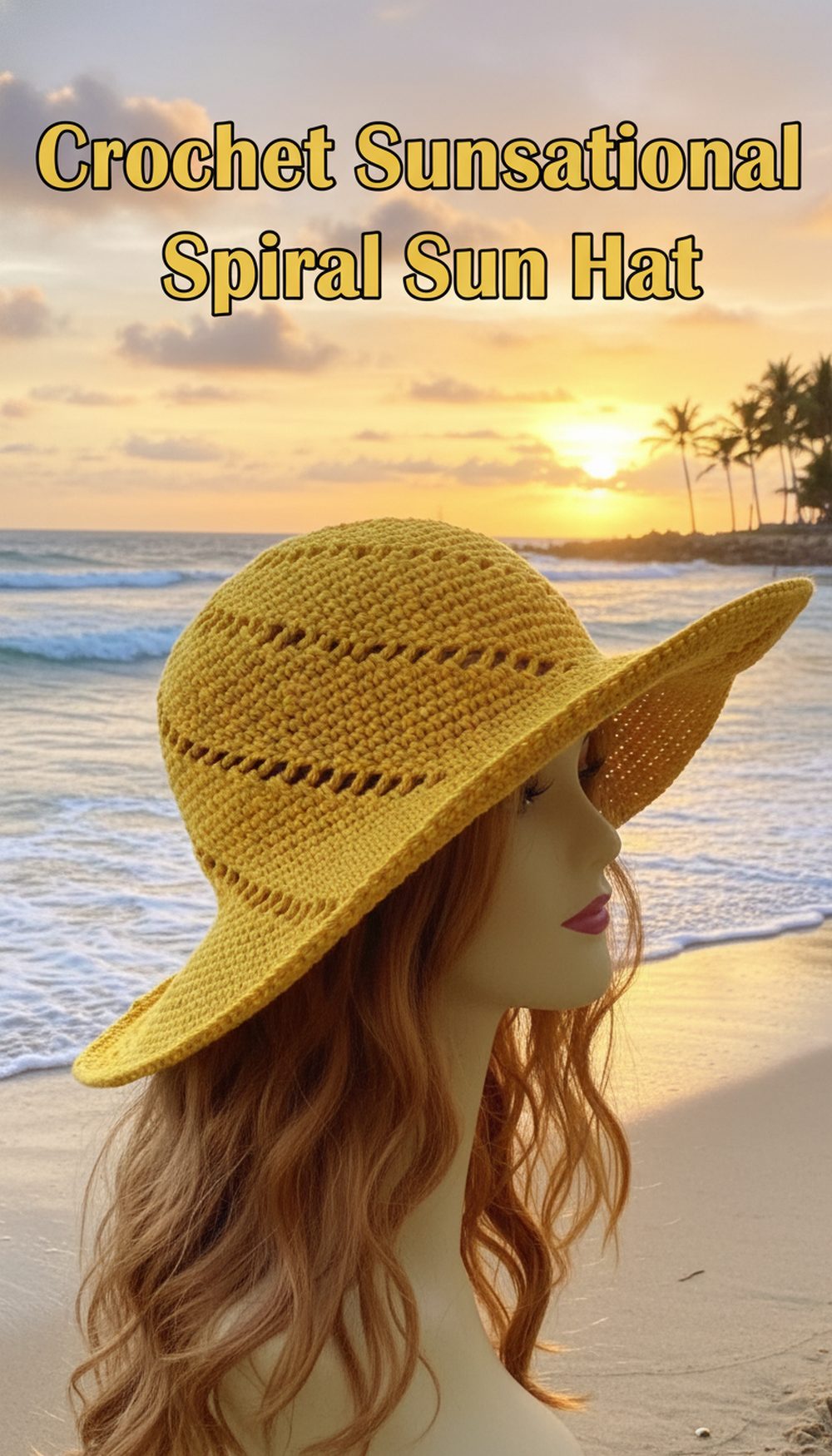 Crochet Sunsational Spiral Sun Hat