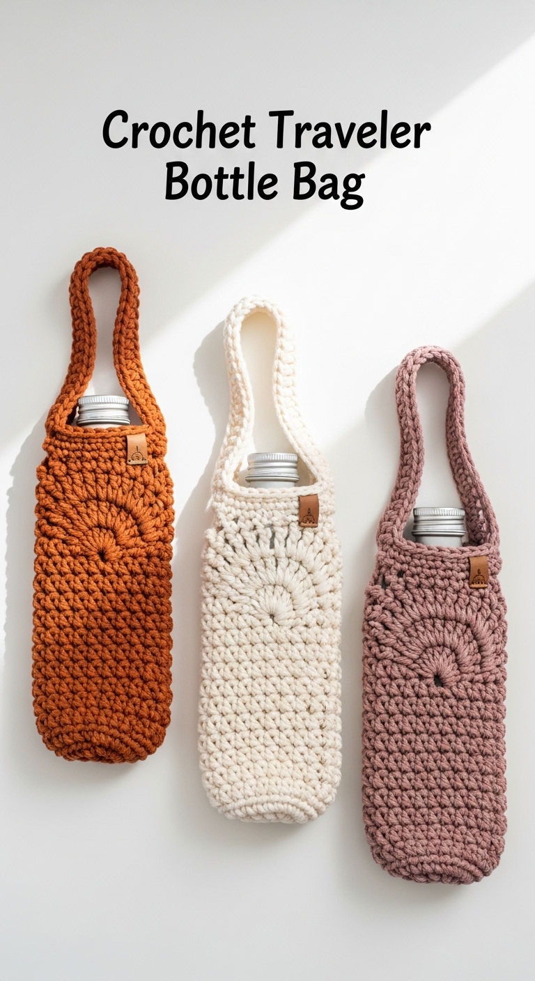 Crochet Traveler Bottle Bag