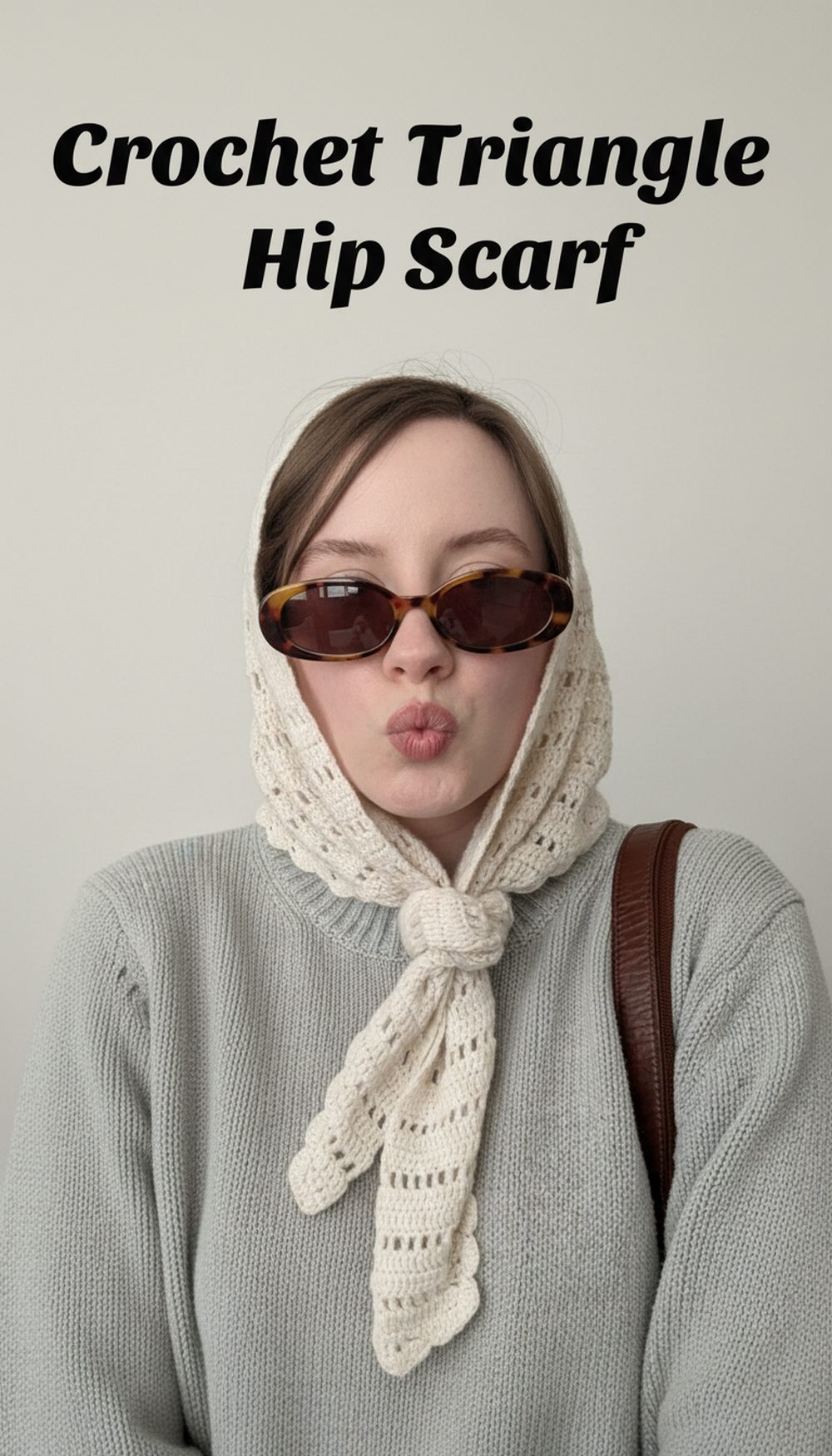 Crochet Triangle Hip Scarf