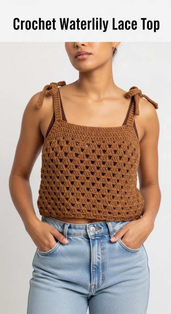 Crochet Waterlily Lace Top