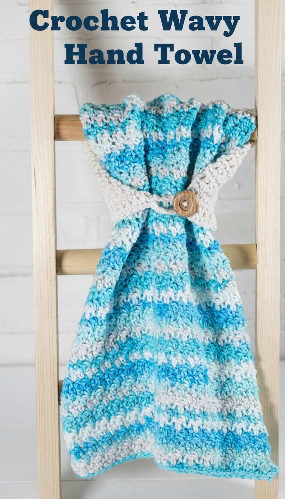 Crochet Wavy Hand Towel