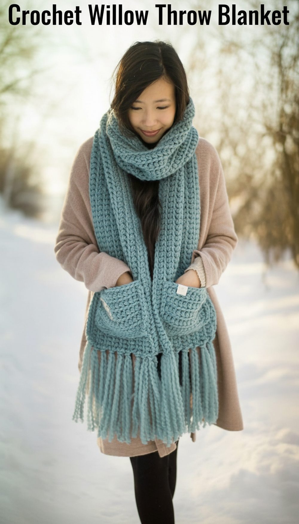 Crochet Willow Throw Blanket