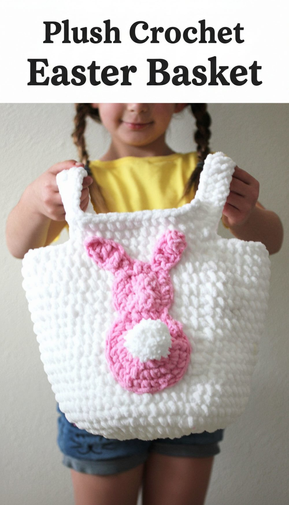 Plush Crochet Easter Basket