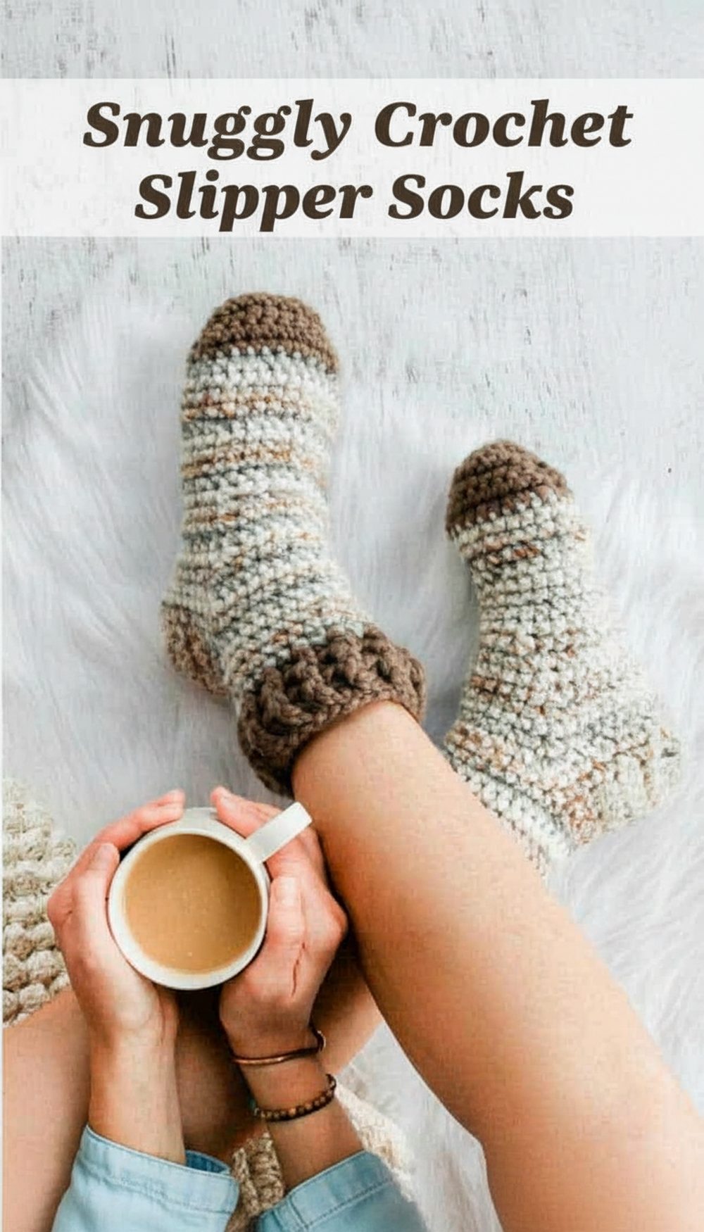 Snuggly Crochet Slipper Socks