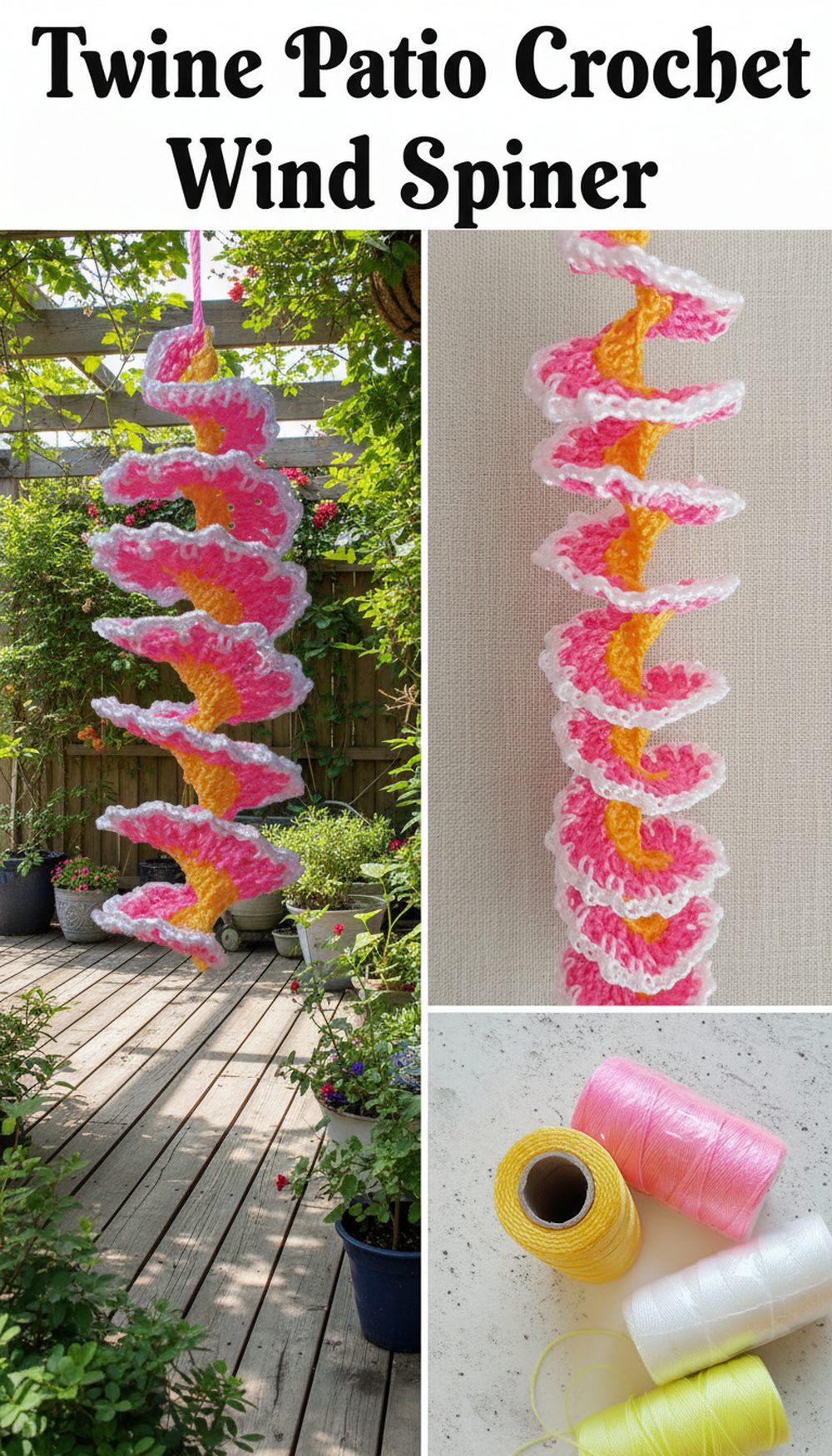Twine Patio Crochet Wind Spinner