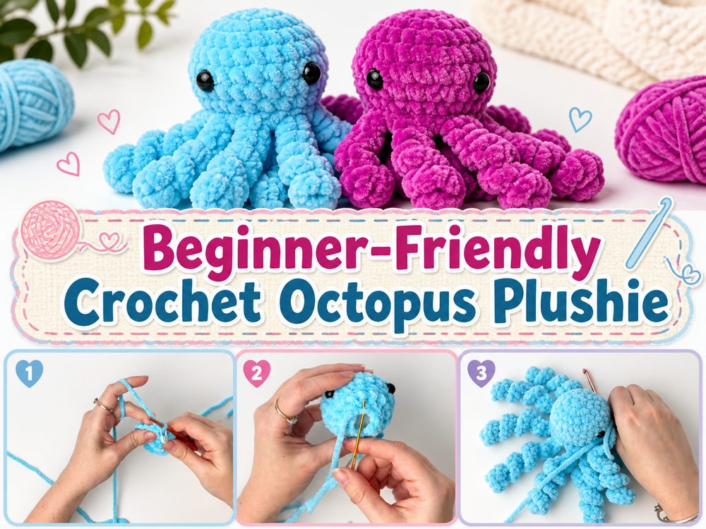 Beginner-Friendly Crochet Octopus Plushie s