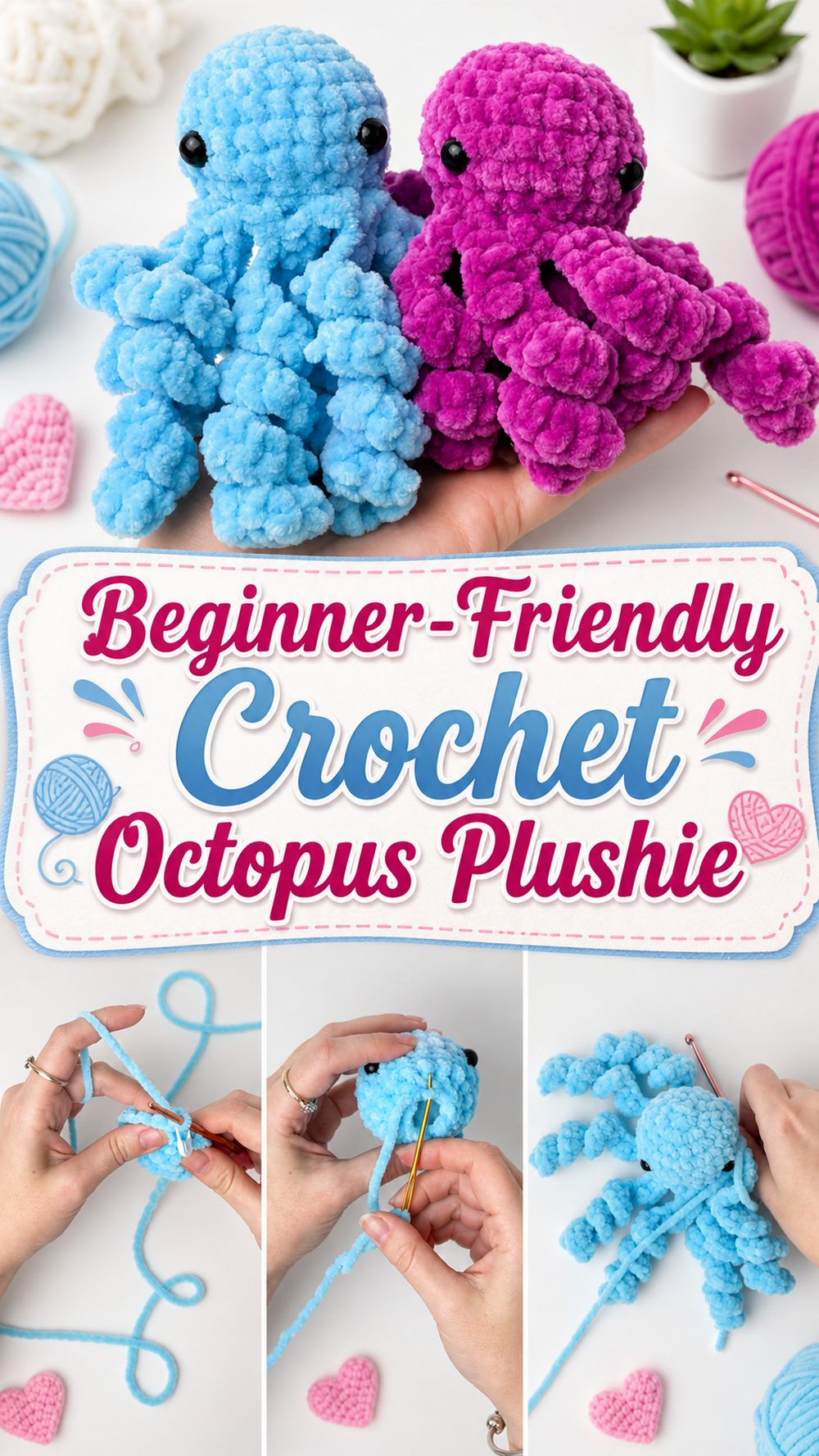 Beginner-Friendly Crochet Octopus Plushie