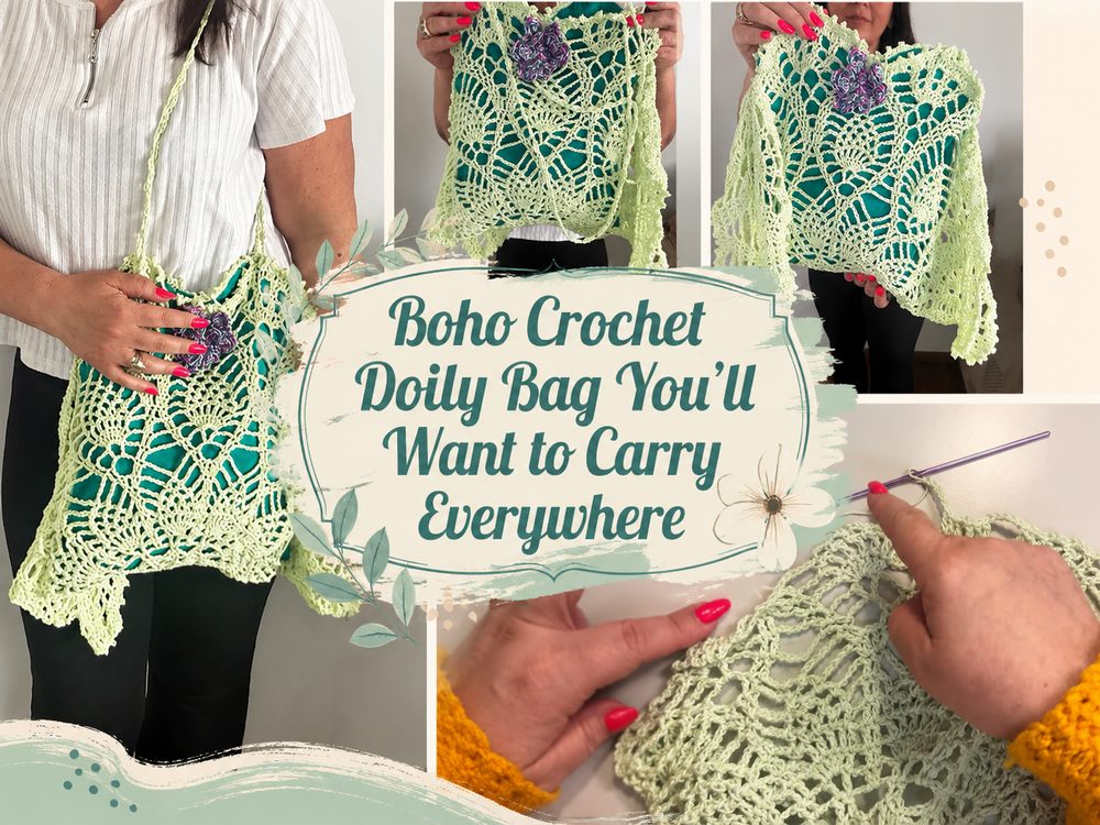 Boho Crochet Doily Bag You’ll Want to Carry Everywhere