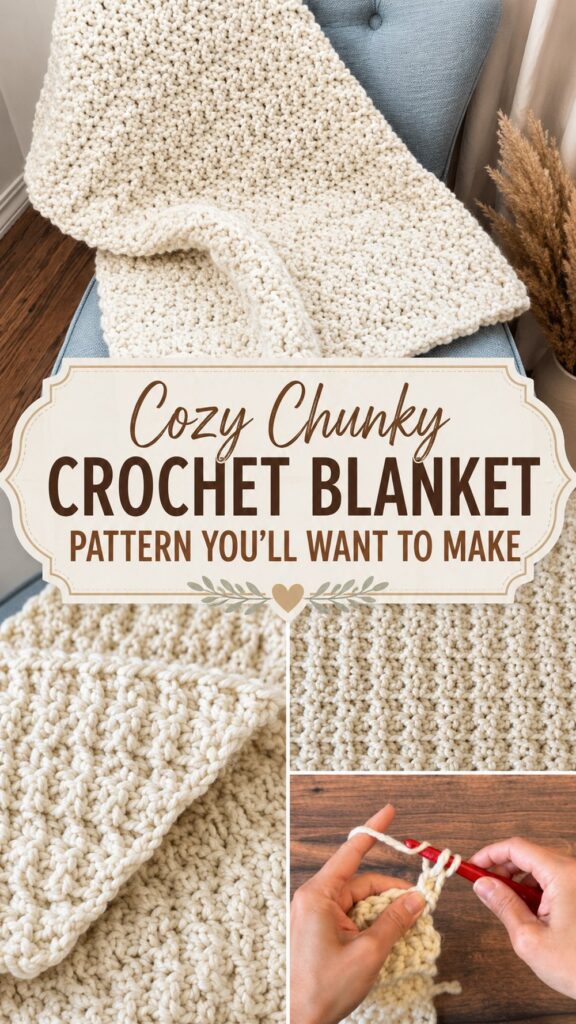 Cozy Chunky Crochet Blanket Pattern You’ll Want to Make