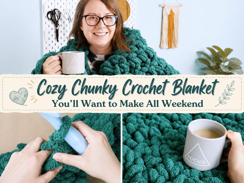 Cozy Chunky Crochet Blanket You’ll Want to Make All Weekend
