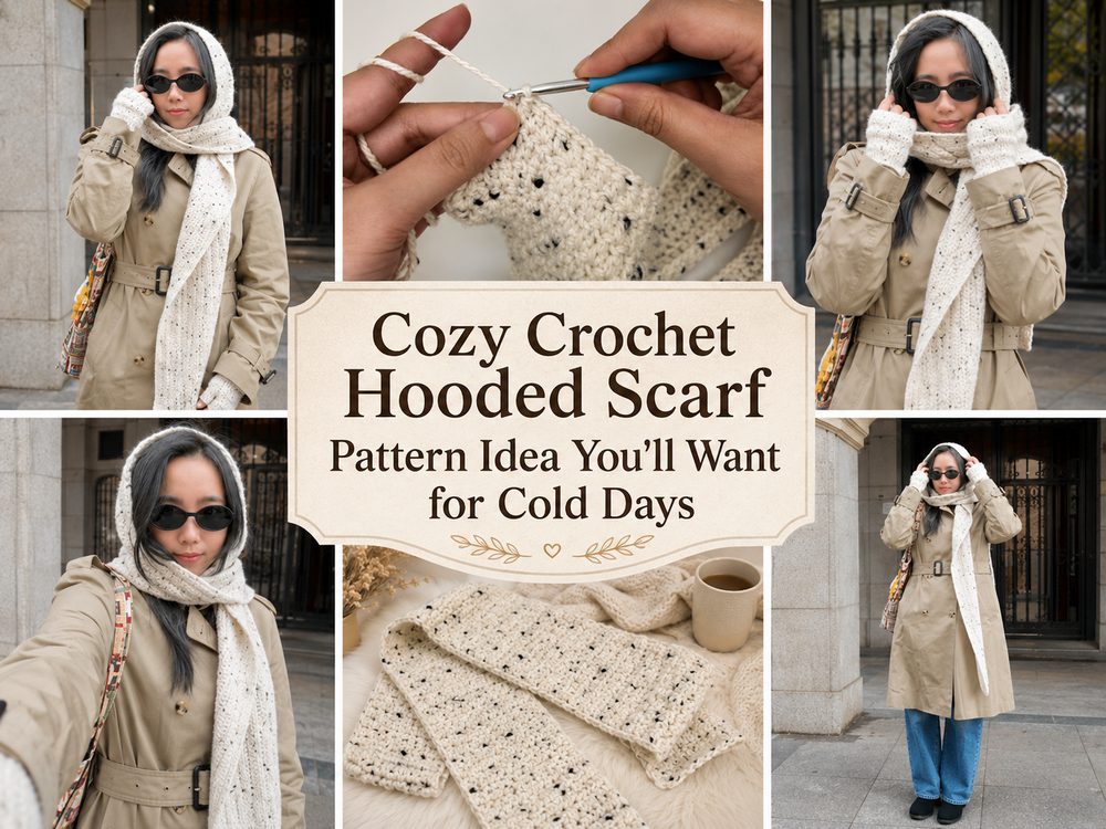 Cozy Crochet Hooded Scarf Pattern Idea You’ll Want for Cold Days