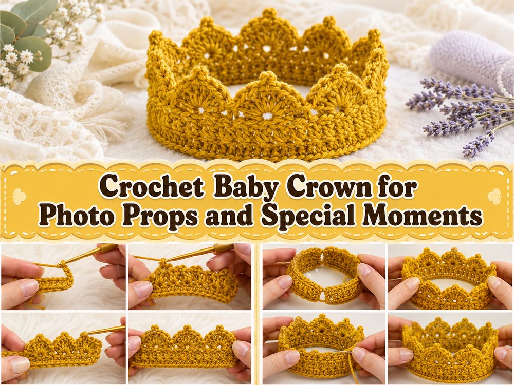 Crochet Baby Crown for Photo Props and Special Moments s