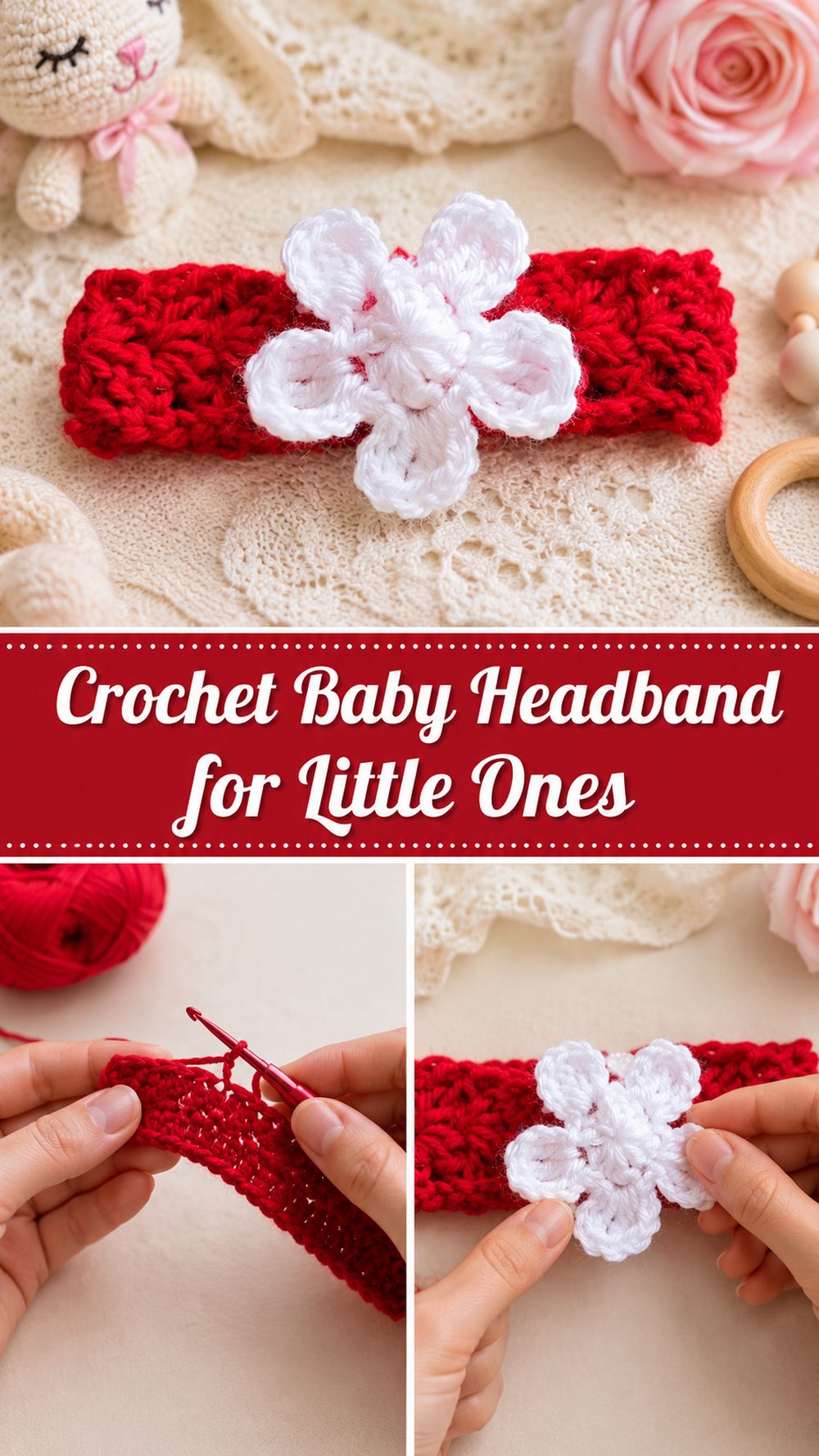 Crochet Baby Headband for Little Ones
