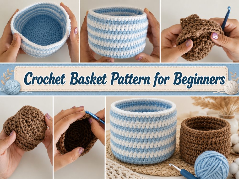 Crochet Basket Pattern for Beginners