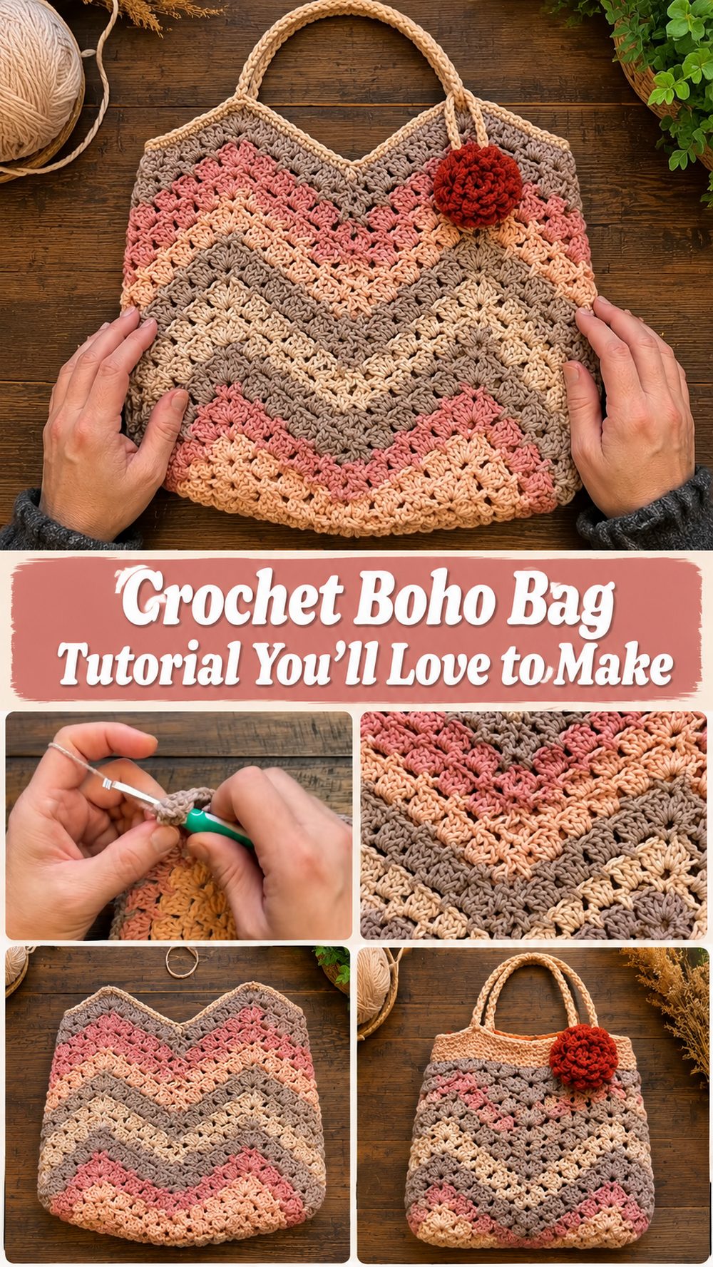 Crochet Boho Bag Tutorial You’ll Love to Make
