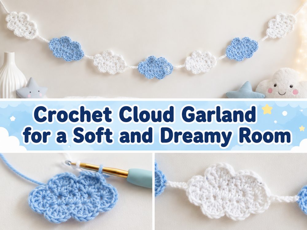 Crochet Cloud Garland for a Soft and Dreamy Room s
