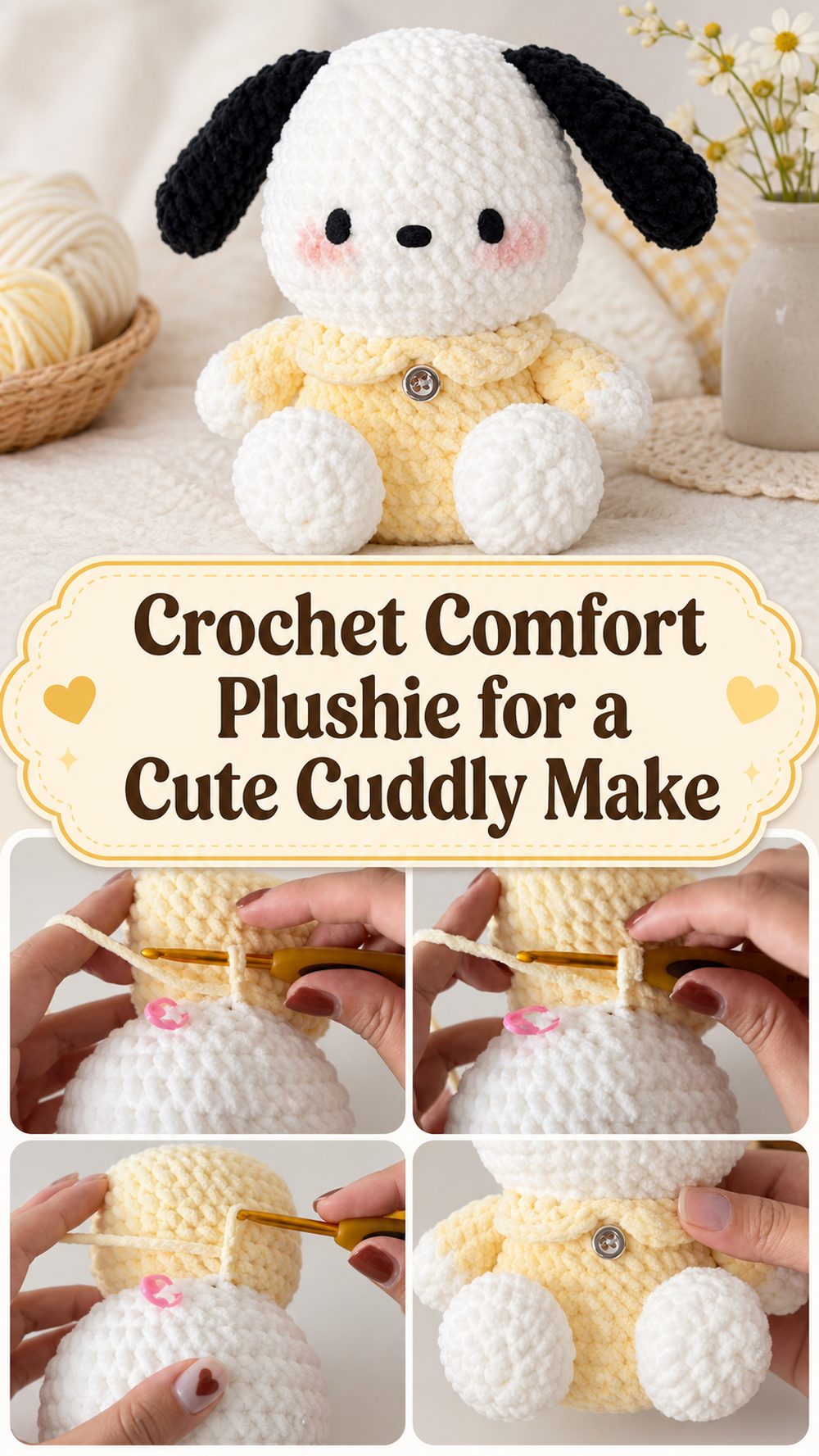 Crochet Comfort Plushie for a Cute Cuddly Make