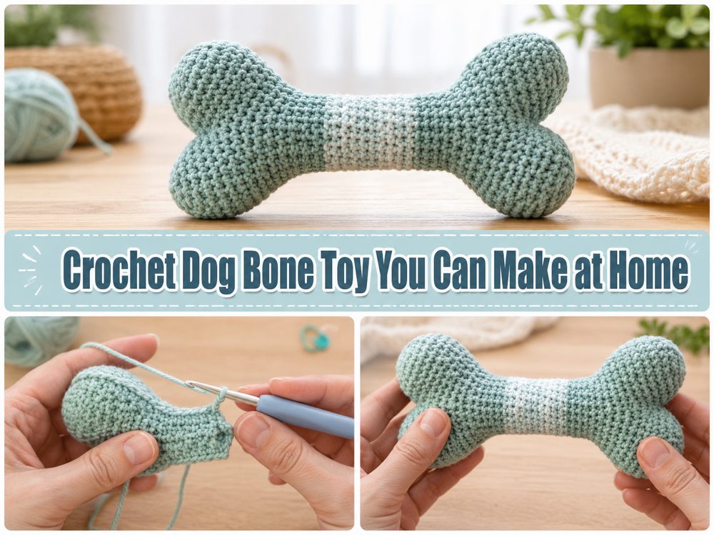 Crochet Dog Bone Toy You Can Make at Home s