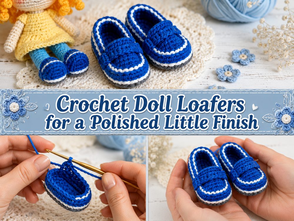 Crochet Doll Loafers for a Polished Little Finish s