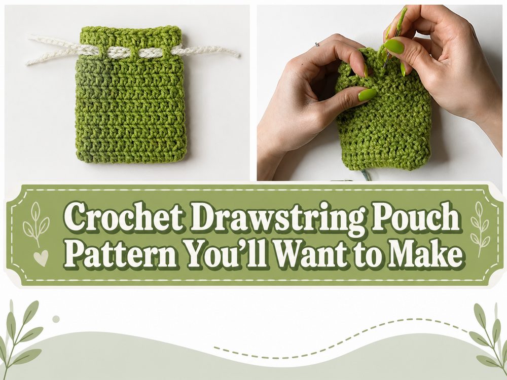 Crochet Drawstring Pouch Pattern You’ll Want to Make