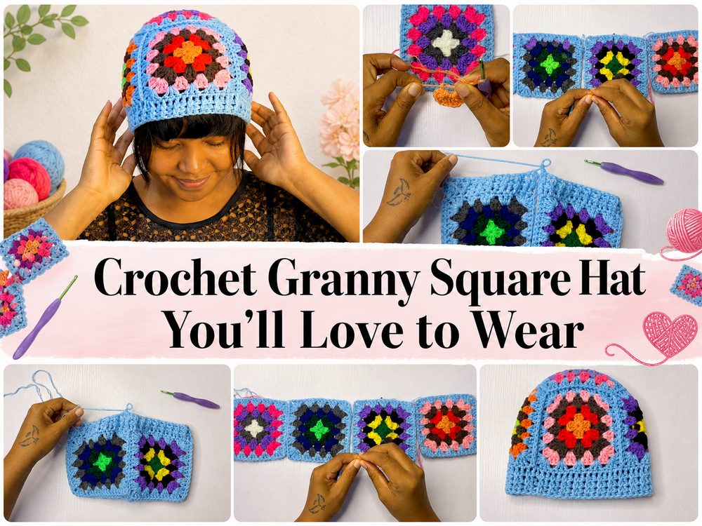 Crochet Granny Square Hat You’ll Love to Wear s