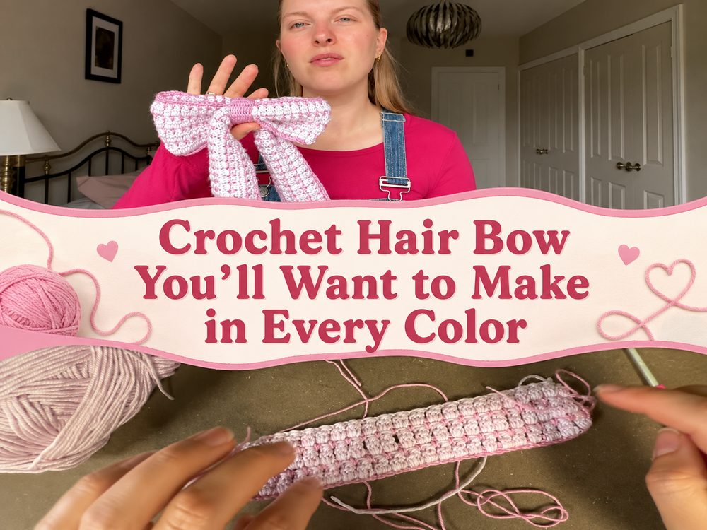 Crochet Hair Bow You’ll Want to Make in Every Color