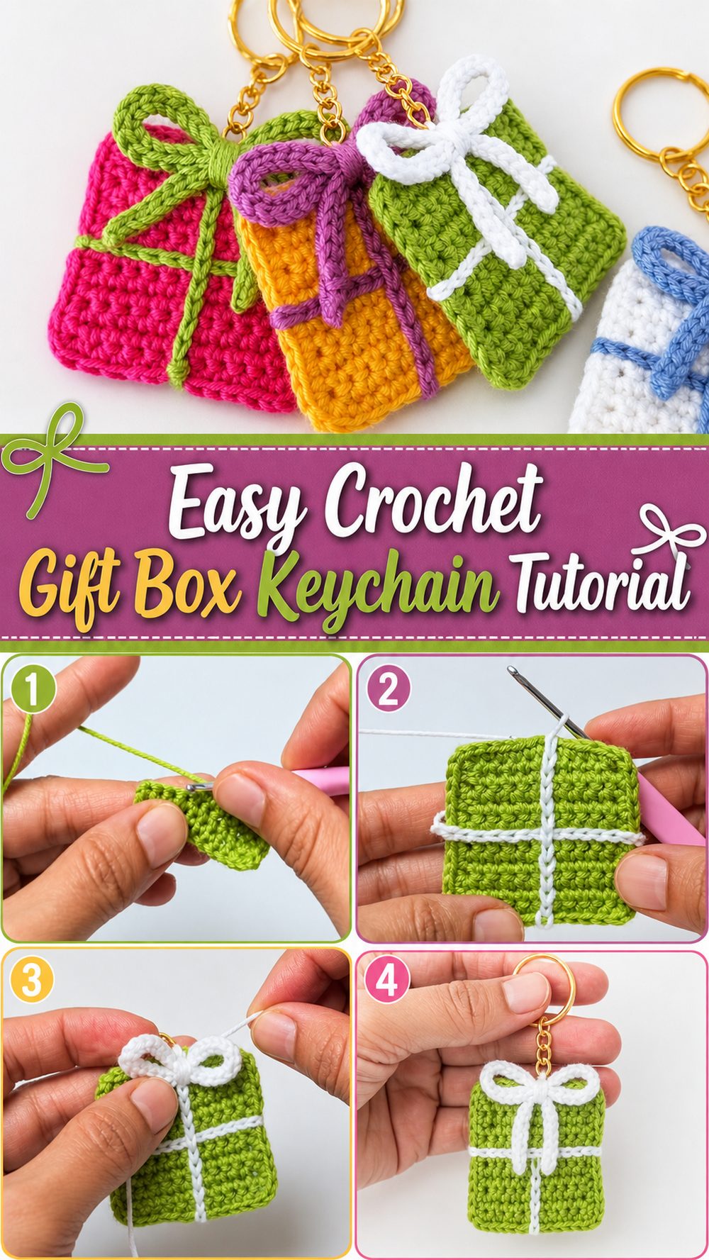 Crochet Keychain You Can Make as a Cute Handmade Gift