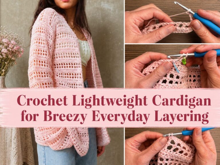 Crochet Lightweight Cardigan for Breezy Everyday Layering s