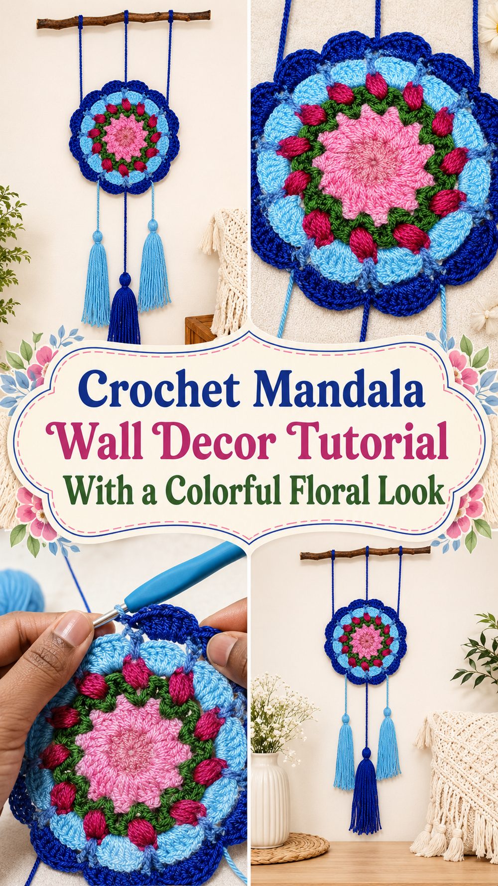 Crochet Mandala Wall Decor to Make Your Space Feel Cozy