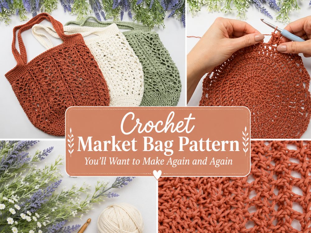 Crochet Market Bag Pattern You’ll Want to Make Again and Again