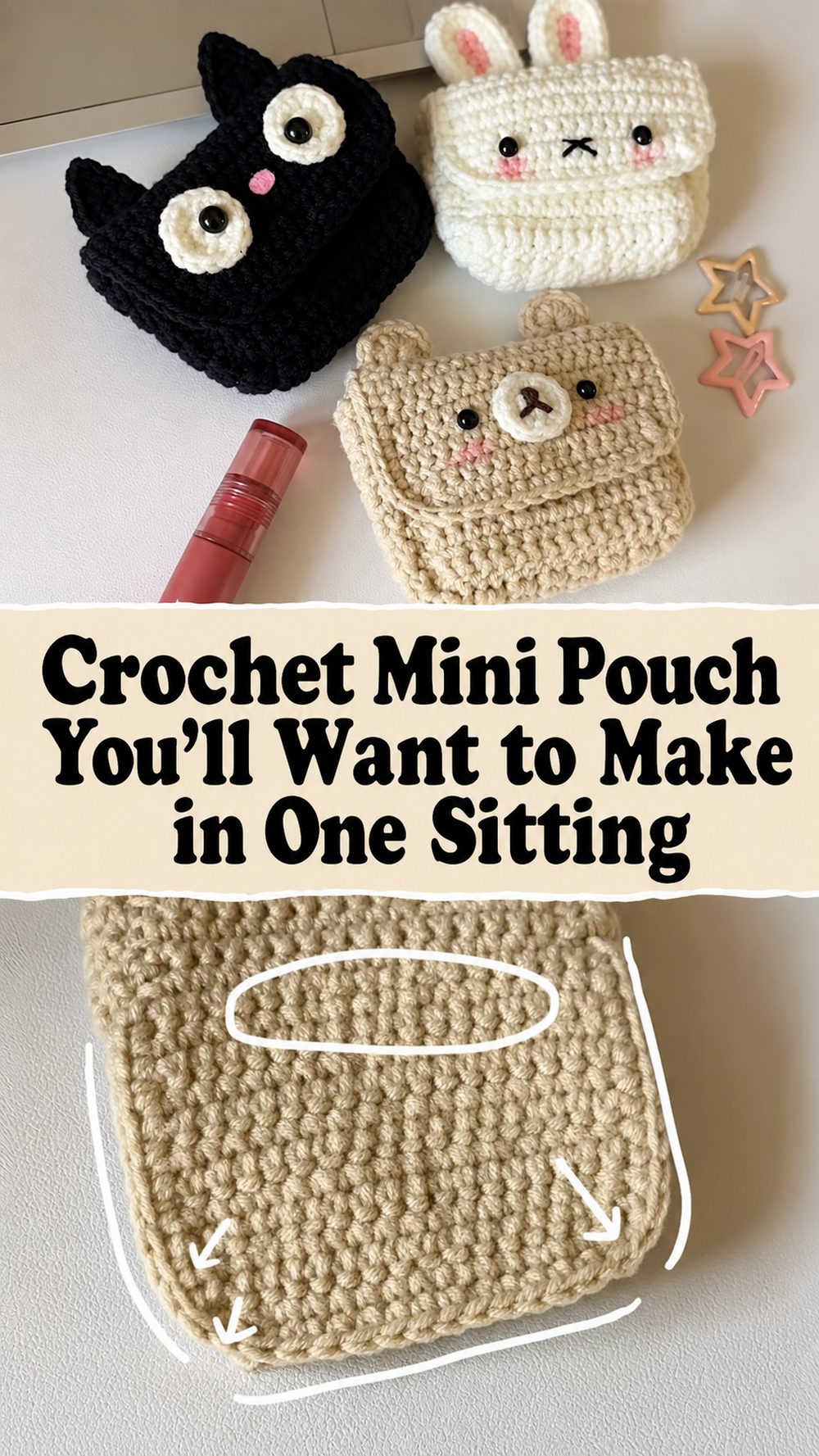 Crochet Mini Pouch You’ll Want to Make in One Sitting