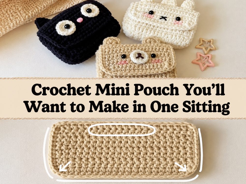 Crochet Mini Pouch You’ll Want to Make in One Sitting