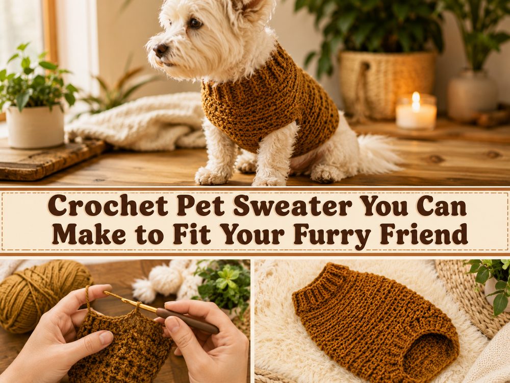 Crochet Pet Sweater You Can Make to Fit Your Furry Friend s