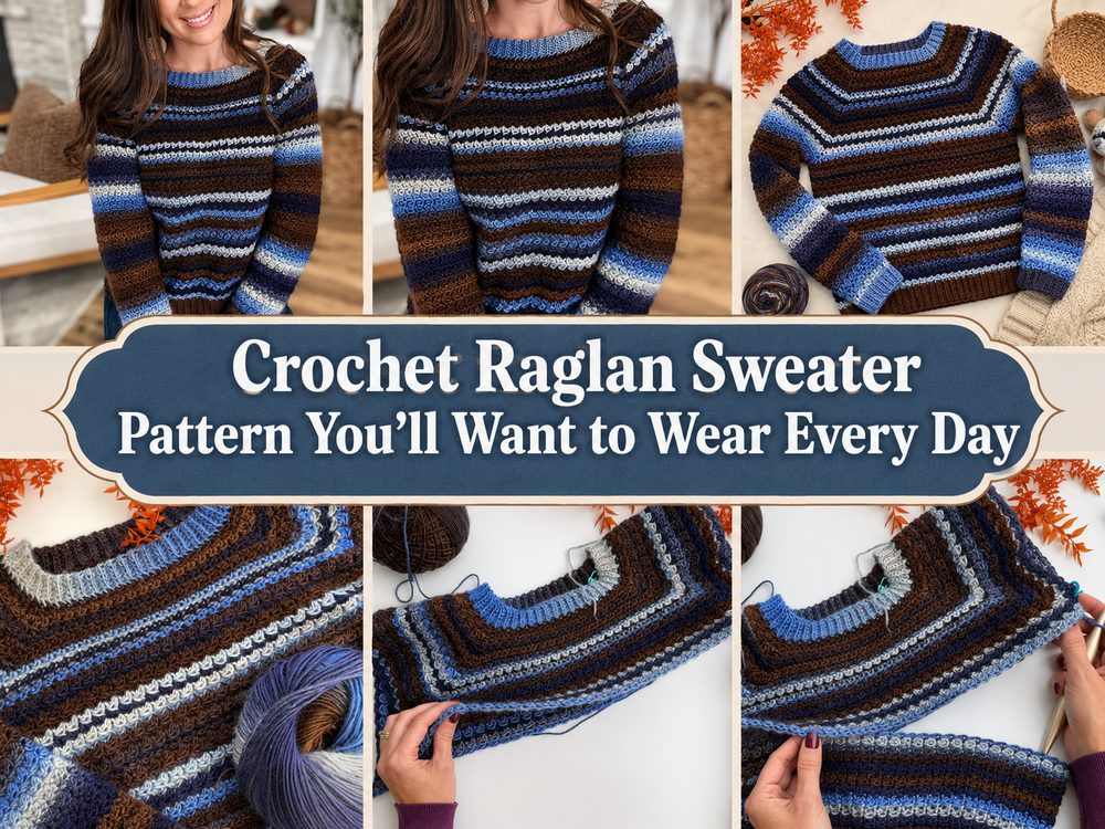 Crochet Raglan Sweater Pattern You’ll Want to Wear Every Day