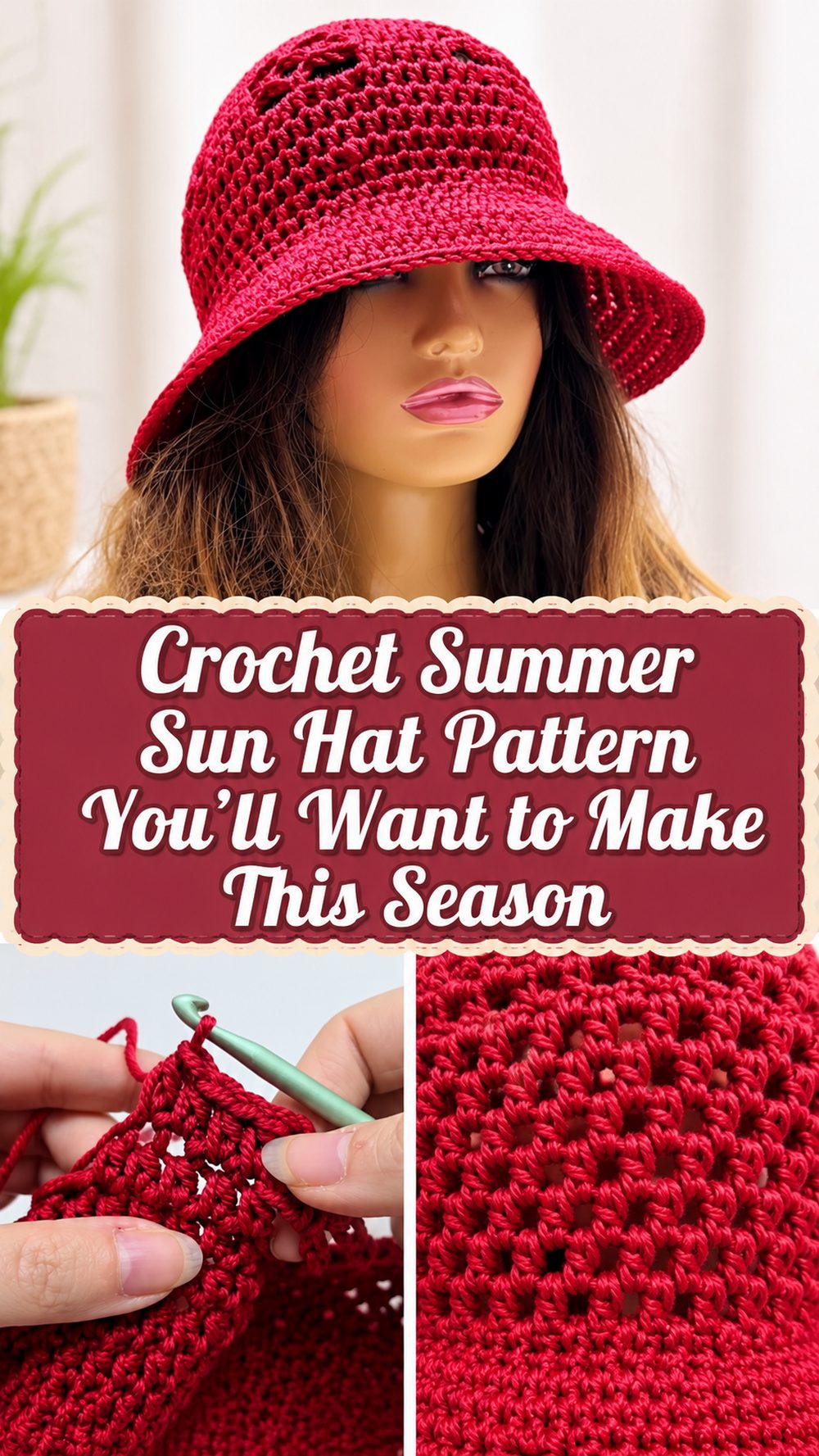 Crochet Summer Sun Hat Pattern You’ll Want to Make This Season