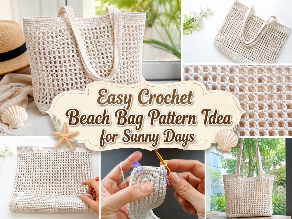 Easy Crochet Beach Bag Pattern Idea for Sunny Days
