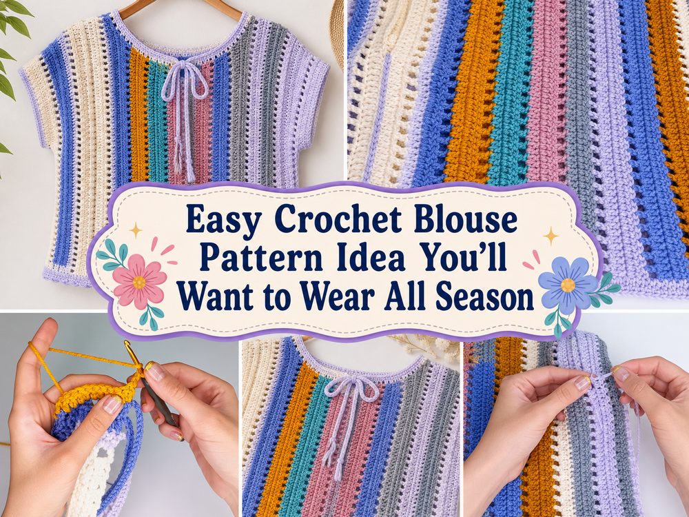 Easy Crochet Blouse Pattern Idea You’ll Want to Wear All Season