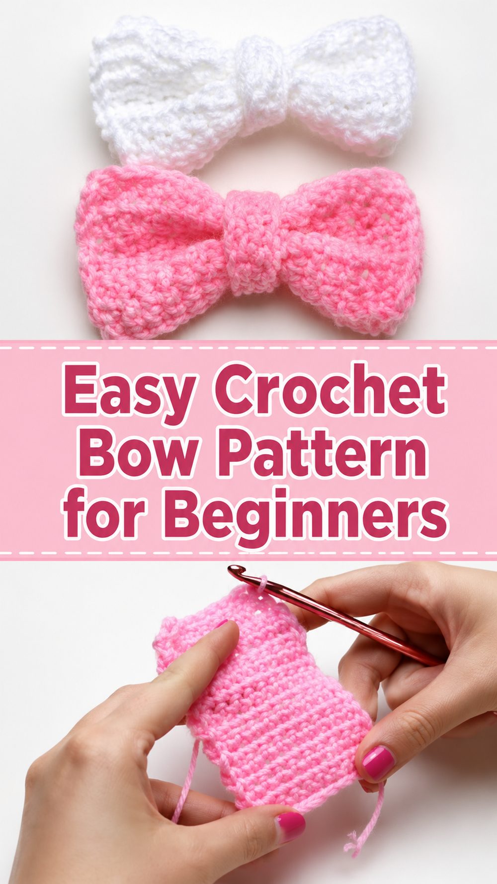 Easy Crochet Bow Pattern for Beginners