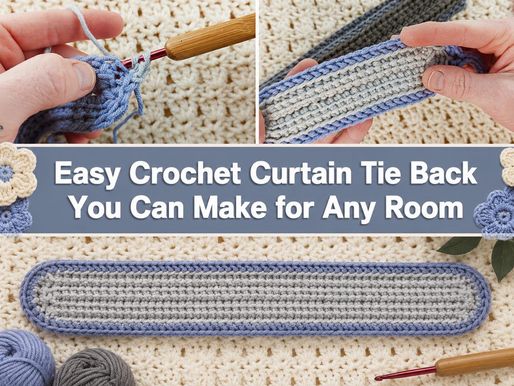 Easy Crochet Curtain Tie Back You Can Make for Any Room