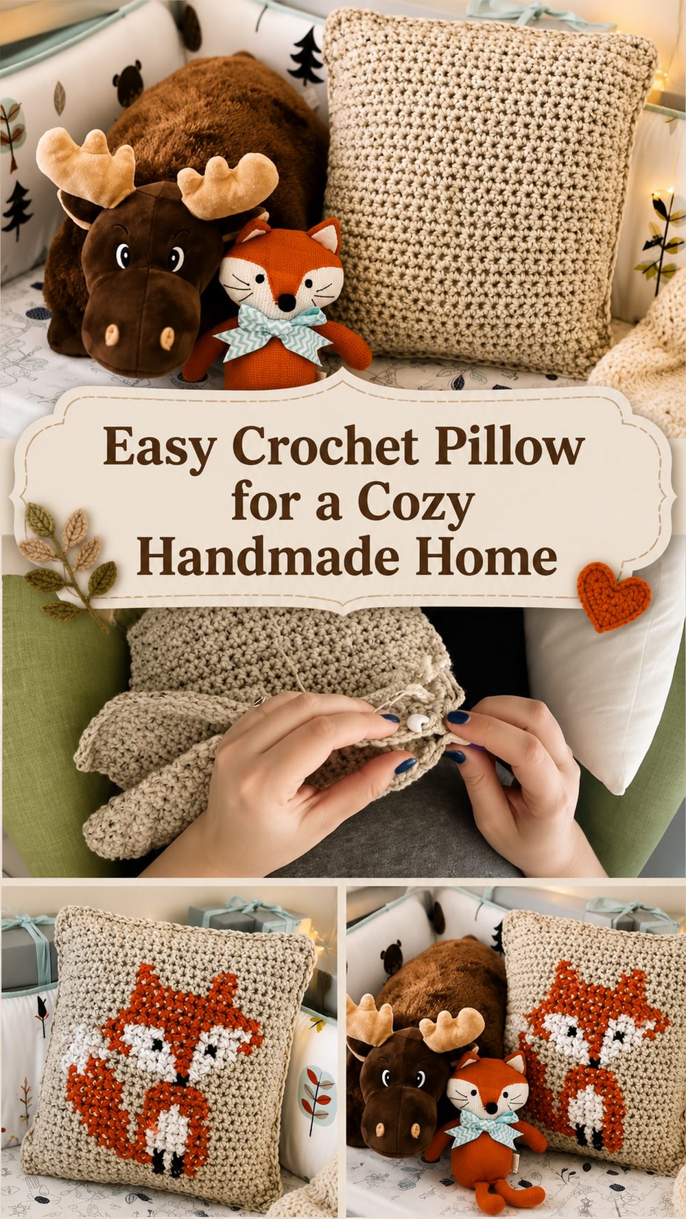 Easy Crochet Pillow for a Cozy Handmade Home